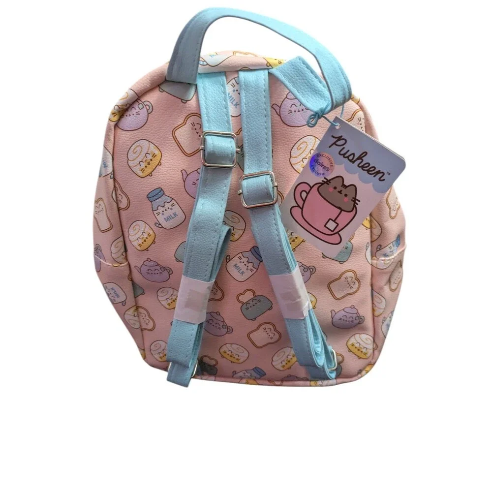 Pusheen Mini Backpack – Pink Breakfast Print, Claire’s Exclusive, New with Tags